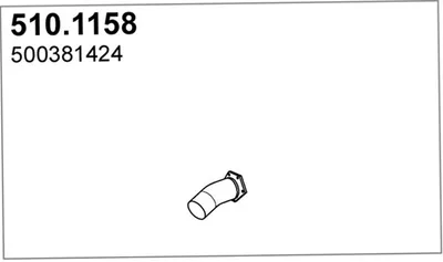 Tubo de escape ASSO 510.1158