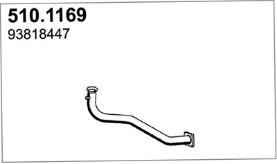 Tubo de escape ASSO 510.1169