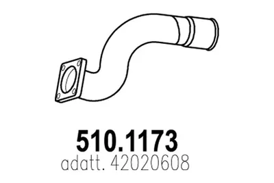 Tubo de escape ASSO 510.1173