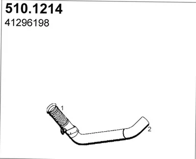 Tubo de escape ASSO 510.1214