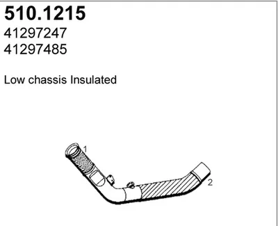 Tubo de escape ASSO 510.1215