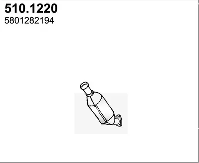 Tubo de escape ASSO 510.1220