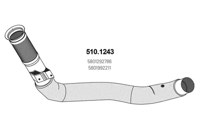 Tubo de escape ASSO 510.1243