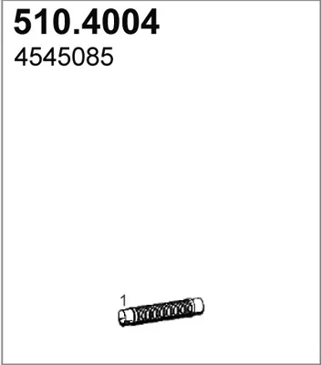 Unión flexible, escape ASSO 510.4004