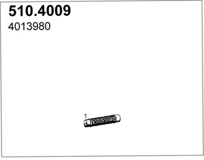 Unión flexible, escape ASSO 510.4009