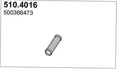 Unión flexible, escape ASSO 510.4016
