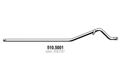 Tubo de escape ASSO 510.5001