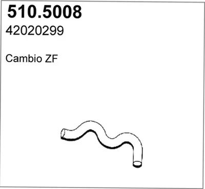 Tubo de escape ASSO 510.5008
