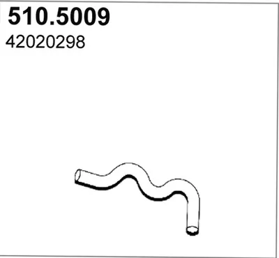 Tubo de escape ASSO 510.5009
