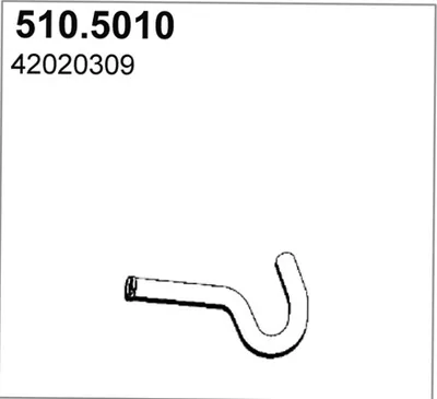 Tubo de escape ASSO 510.5010