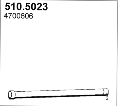 Tubo de escape ASSO 510.5023