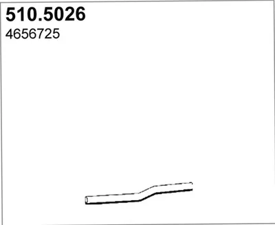 Tubo de escape ASSO 510.5026
