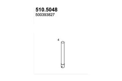 Tubo de escape ASSO 510.5048