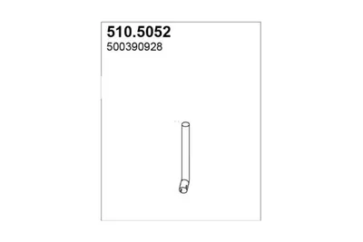 Tubo de escape ASSO 510.5052