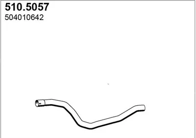 Tubo de escape ASSO 510.5057