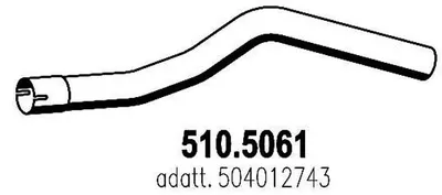 Tubo de escape ASSO 510.5061