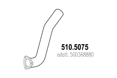 Tubo de escape ASSO 510.5075