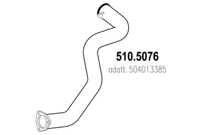 Tubo de escape ASSO 510.5076