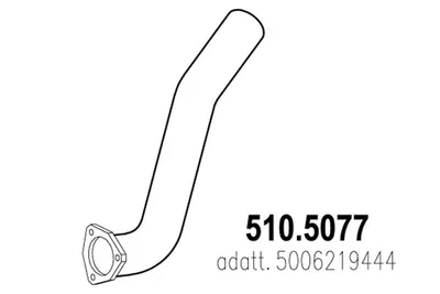 Tubo de escape ASSO 510.5077