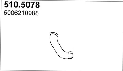 Tubo de escape ASSO 510.5078