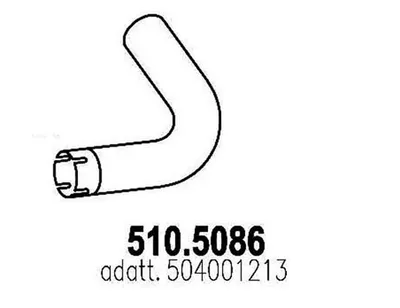Tubo de escape ASSO 510.5086