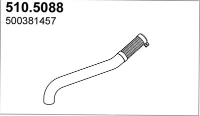Tubo de escape ASSO 510.5088