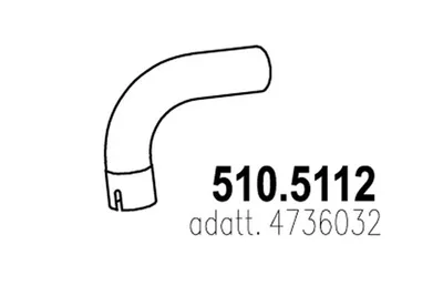 Tubo de escape ASSO 510.5112