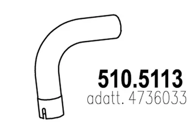 Tubo de escape ASSO 510.5113