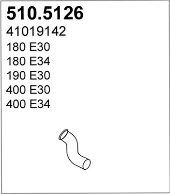 Tubo de escape ASSO 510.5126