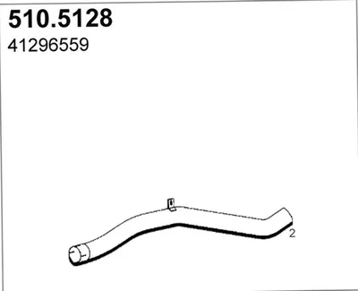 Tubo de escape ASSO 510.5128