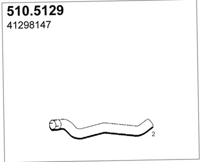 Tubo de escape ASSO 510.5129