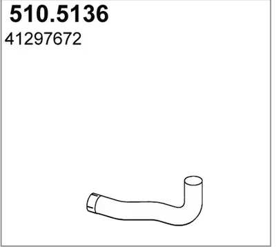 Tubo de escape ASSO 510.5136