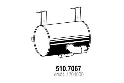 Silenciador central/posterior ASSO 510.7067