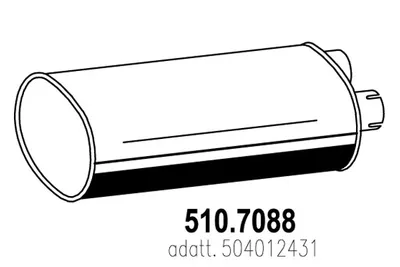 Silenciador central/posterior ASSO 510.7088