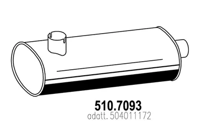 Silenciador central/posterior ASSO 510.7093
