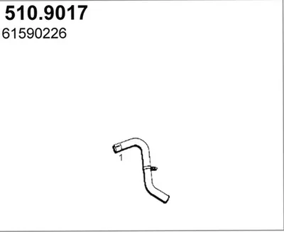 Tubo de escape ASSO 510.9017
