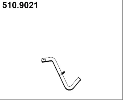 Tubo de escape ASSO 510.9021