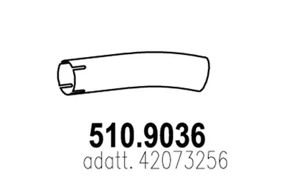 Tubo de escape ASSO 510.9036