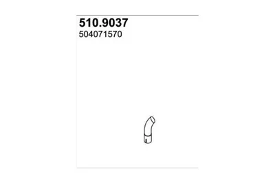 Tubo de escape ASSO 510.9037
