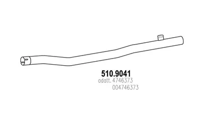 Tubo de escape ASSO 510.9041