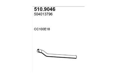Tubo de escape ASSO 510.9046