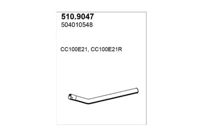 Tubo de escape ASSO 510.9047