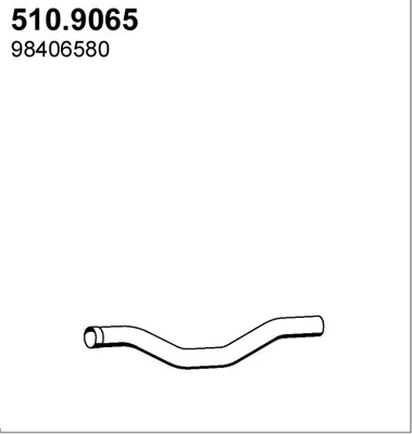 Tubo de escape ASSO 510.9065