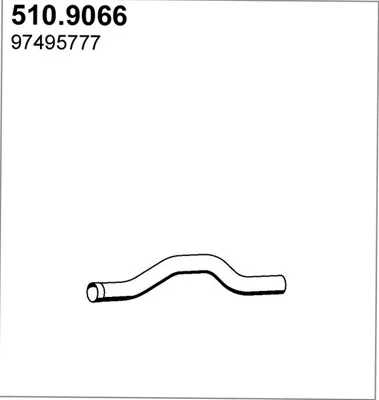 Tubo de escape ASSO 510.9066