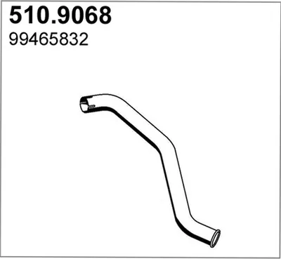 Tubo de escape ASSO 510.9068