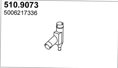 Tubo de escape ASSO 510.9073