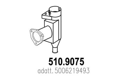 Tubo de escape ASSO 510.9075