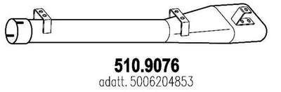 Tubo de escape ASSO 510.9076