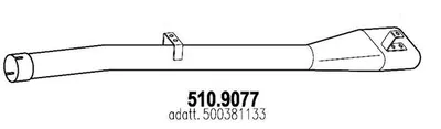 Tubo de escape ASSO 510.9077