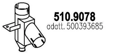 Tubo de escape ASSO 510.9078